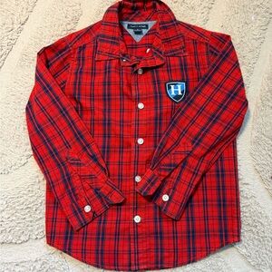 Two Tommy Hilfiger button ups for kids